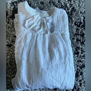 H&M white dress with ruffles